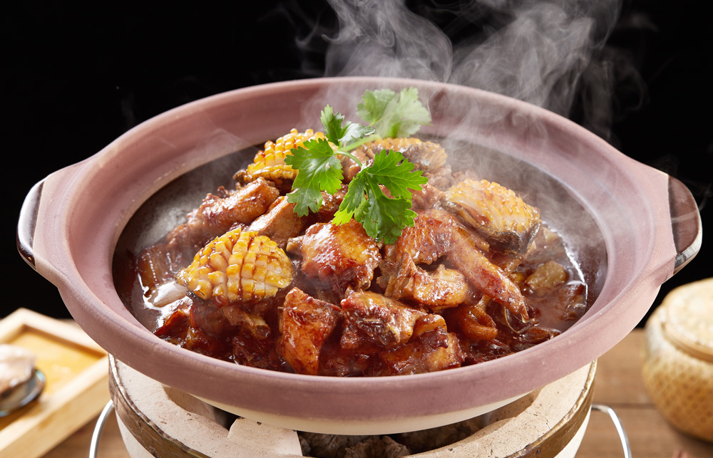 干锅鲍鱼鸡煲